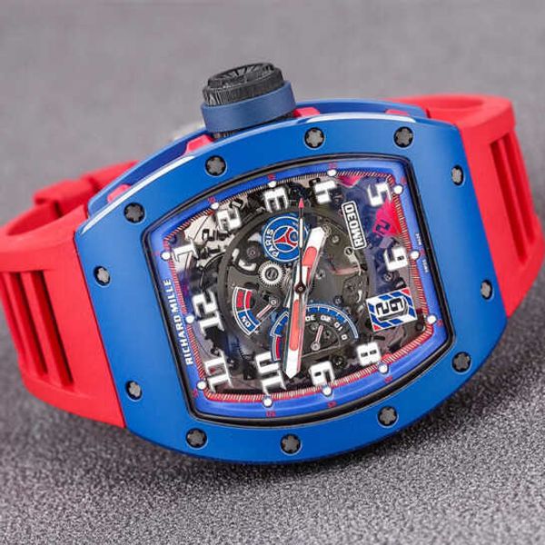 mechanical wristwatches rm series tourbillon wrist watch richardmille watch rm030 blue ceramic side red paris limited dial 42750mm with insu
mechanical wristwatches rm series tourbillon wrist watch richardmille watch rm030 blue ceramic side red paris limited dial 42750mm with insu