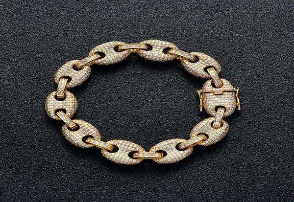 12mm wide hip hop cz stone paved bling iced out solid coffee beans link chain bracelets for men women fashion rapper jewelry5681997, Black
12mm wide hip hop cz stone paved bling iced out solid coffee beans link chain bracelets for men women fashion rapper jewelry5681997, Black