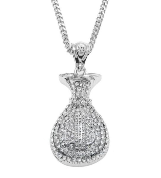 hip hop antique silver gold plated money bag pendant for men women bling crystal dollar charm necklace long cuban chain jewelry2828450899
hip hop antique silver gold plated money bag pendant for men women bling crystal dollar charm necklace long cuban chain jewelry2828450899