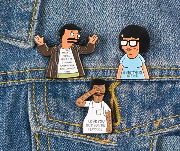 pins brooches seconds enamel pin i love you bob complaining badge brooch lapel shirt collar everything is fine jewelry gift for fr6400128, Gray
pins brooches seconds enamel pin i love you bob complaining badge brooch lapel shirt collar everything is fine jewelry gift for fr6400128, Gray
