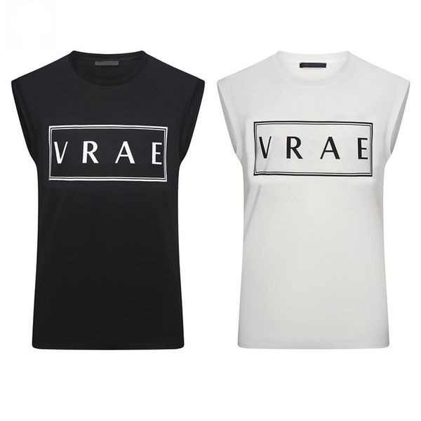 men' tank cotton sleeveless t shirt designer letters printed off shoulder vest summer casual mens clothing loose b239d, White;black
men' tank cotton sleeveless t shirt designer letters printed off shoulder vest summer casual mens clothing loose b239d, White;black