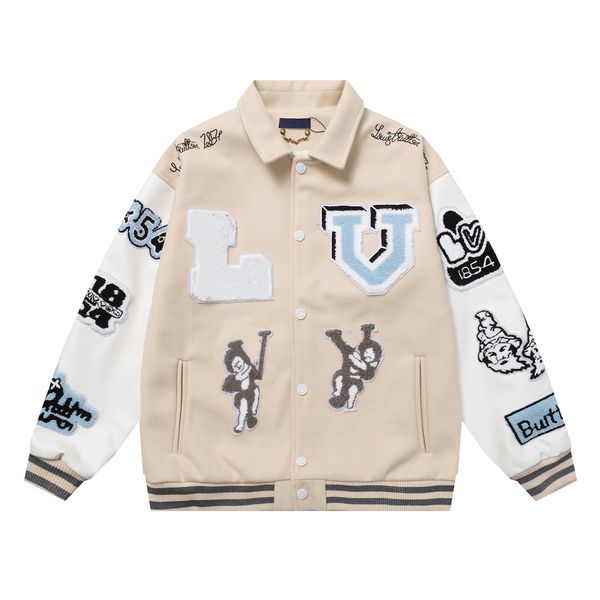 2023 designer mens varsity jacket baseball coat fashion womens letterman jackets embroiderd letter jacket single breasted couples men', Black;brown
2023 designer mens varsity jacket baseball coat fashion womens letterman jackets embroiderd letter jacket single breasted couples men', Black;brown