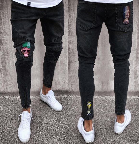 skull jeans men black biker jeans pants draped ripped long pencil pants trousers clothing8026206, Blue
skull jeans men black biker jeans pants draped ripped long pencil pants trousers clothing8026206, Blue