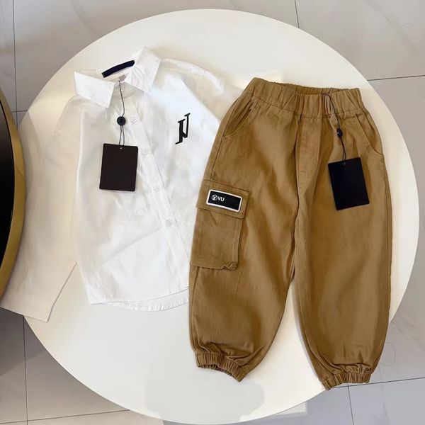 set baby clothes kids designer t shirts kid sets long sleeved pants classic stripe design spring summer autumn style luxury brand boy clothe, White
set baby clothes kids designer t shirts kid sets long sleeved pants classic stripe design spring summer autumn style luxury brand boy clothe, White