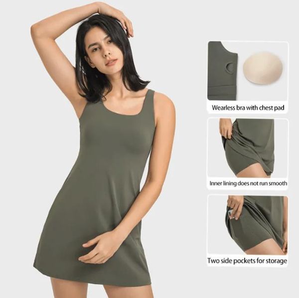 lu-99 fake two-piece anti glare tennis dress with u-shaped skin friendly, high elasticity, spring and summer, comfortable bra, sports, outdo
lu-99 fake two-piece anti glare tennis dress with u-shaped skin friendly, high elasticity, spring and summer, comfortable bra, sports, outdo