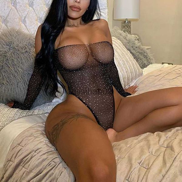 women's jumpsuits rompers women glitter rhines slash neck bodysuit fishing net mesh transparent full sleeve backless slim club party ro, Black;white
women's jumpsuits rompers women glitter rhines slash neck bodysuit fishing net mesh transparent full sleeve backless slim club party ro, Black;white