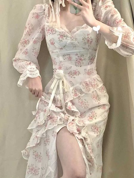summer beach floral party midi dres print casual korean style sweet dress female lace france vintage fairy new 230808, White;black
summer beach floral party midi dres print casual korean style sweet dress female lace france vintage fairy new 230808, White;black