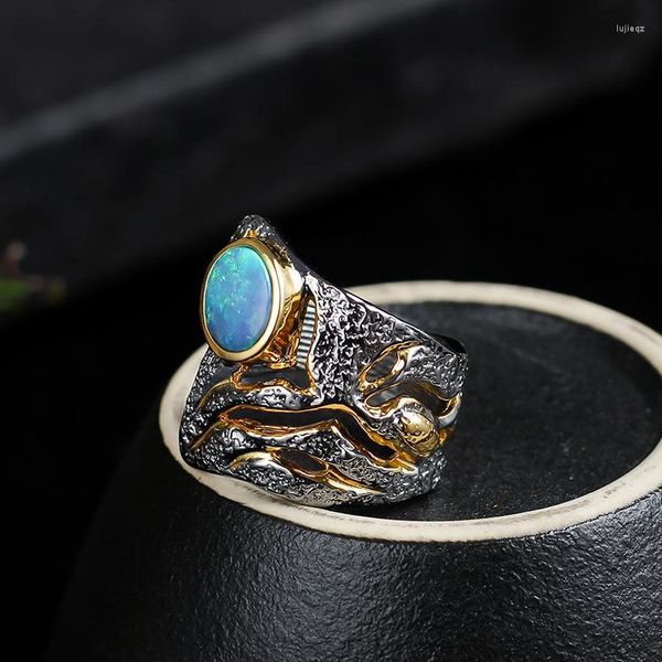 cluster rings retro thai silver wholesale natural opal italian handmade blue ring oval s925 sterling open ended adjustable quality, Golden;silver
cluster rings retro thai silver wholesale natural opal italian handmade blue ring oval s925 sterling open ended adjustable quality, Golden;silver