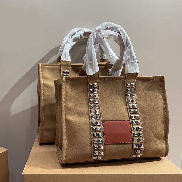 canvas tote bag shoulder bags large capacity shopping handbags silver rivet decoration leather handle interior zipper pocket lady travel pur
canvas tote bag shoulder bags large capacity shopping handbags silver rivet decoration leather handle interior zipper pocket lady travel pur