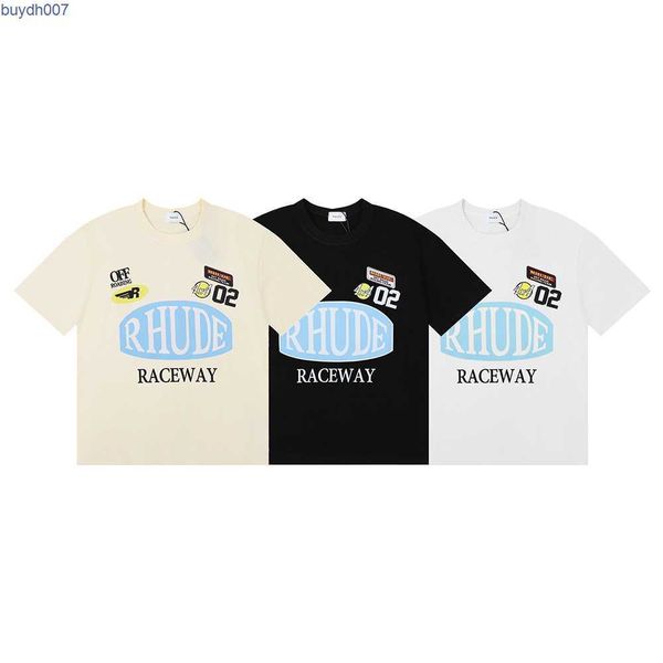 rym3 men's t-shirts rhude short sleeve 2023 new racing track collection raceway print casual round neck for men women, White;black
rym3 men's t-shirts rhude short sleeve 2023 new racing track collection raceway print casual round neck for men women, White;black