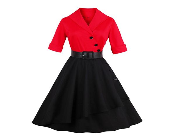 plus size 4xl women belts vintage dress turn down collar red black office work dress vestidos elegant pattern party dress9758264, White;black
plus size 4xl women belts vintage dress turn down collar red black office work dress vestidos elegant pattern party dress9758264, White;black