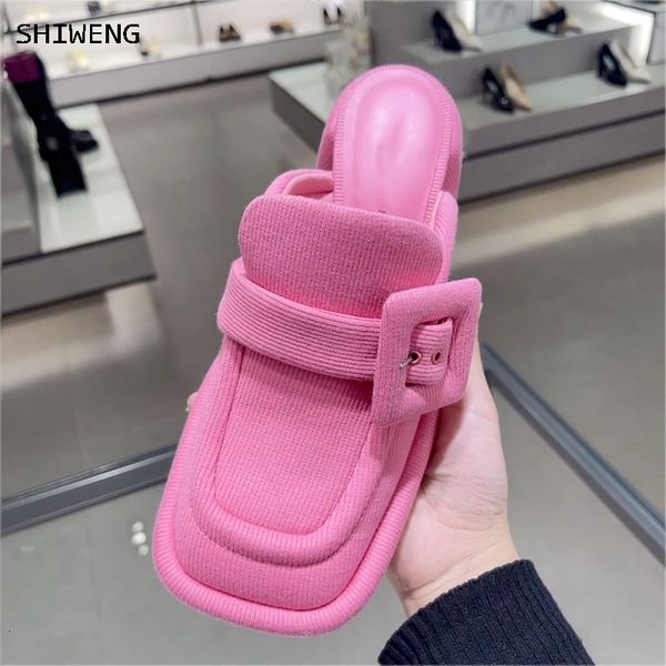 slippers spring summer thick heel square buckle sliper half drag design powder toe muller shoes all match sandals 230812, Black
slippers spring summer thick heel square buckle sliper half drag design powder toe muller shoes all match sandals 230812, Black