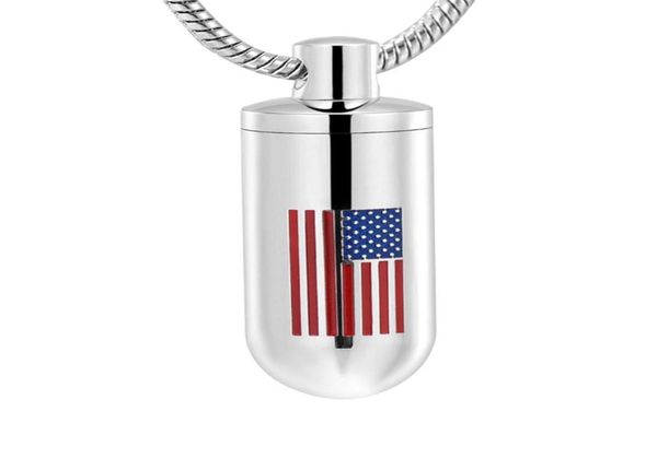 cylindrical cremation urn pendant american flag men039s keepsake necklace can put ashes as a souvenir9861216, Silver
cylindrical cremation urn pendant american flag men039s keepsake necklace can put ashes as a souvenir9861216, Silver