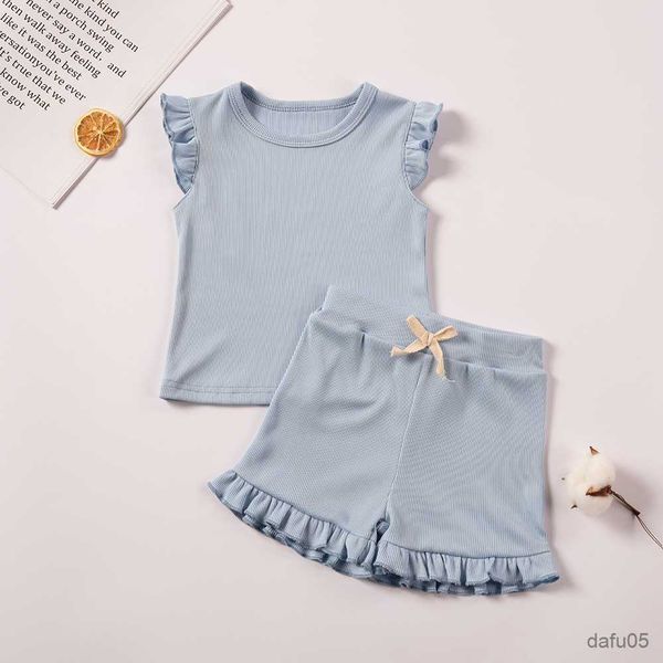 clothing sets summer toddler girl sleeve 2pcs set sleeveless t-shrits and shorts outfit for kids girls solid suit clothing r230815, White
clothing sets summer toddler girl sleeve 2pcs set sleeveless t-shrits and shorts outfit for kids girls solid suit clothing r230815, White