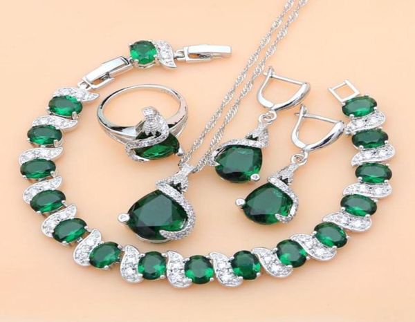925 silver jewelry sets green cz for lover earrings with stone turkish decorations drop4242754
925 silver jewelry sets green cz for lover earrings with stone turkish decorations drop4242754