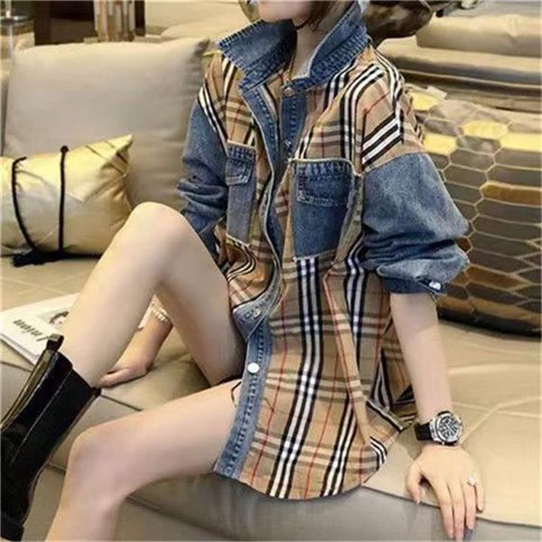 women's blouses shirts women fashion plaid print shirt lady long sleeve blouse turn down collar button design casual, White
women's blouses shirts women fashion plaid print shirt lady long sleeve blouse turn down collar button design casual, White