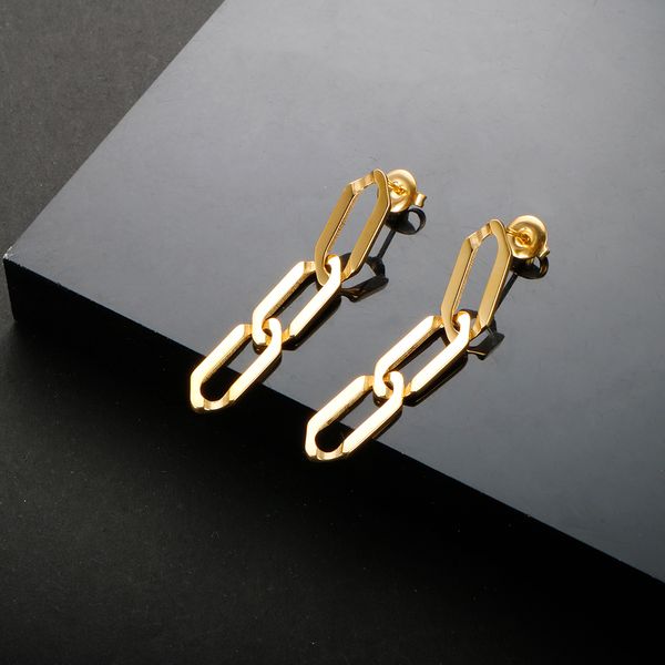 stud classic tassel chain dangle drop earrings for women fashion stainless steel gold color stud earrings jewelry wholesale 230814, Golden;silver
stud classic tassel chain dangle drop earrings for women fashion stainless steel gold color stud earrings jewelry wholesale 230814, Golden;silver