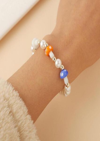 fashion ladies handmade elastic rope beaded white pearl cute red ceramic mushroom bracelets for women girls gifts jewelry6559706, Golden;silver
fashion ladies handmade elastic rope beaded white pearl cute red ceramic mushroom bracelets for women girls gifts jewelry6559706, Golden;silver