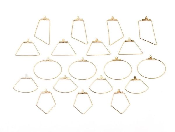 about 20pcsbox 304 stainless steel hoop earrings rhombus trapezoidsectorringtrapezoid for dangle earring jewelry making4206078, Golden;silver
about 20pcsbox 304 stainless steel hoop earrings rhombus trapezoidsectorringtrapezoid for dangle earring jewelry making4206078, Golden;silver
