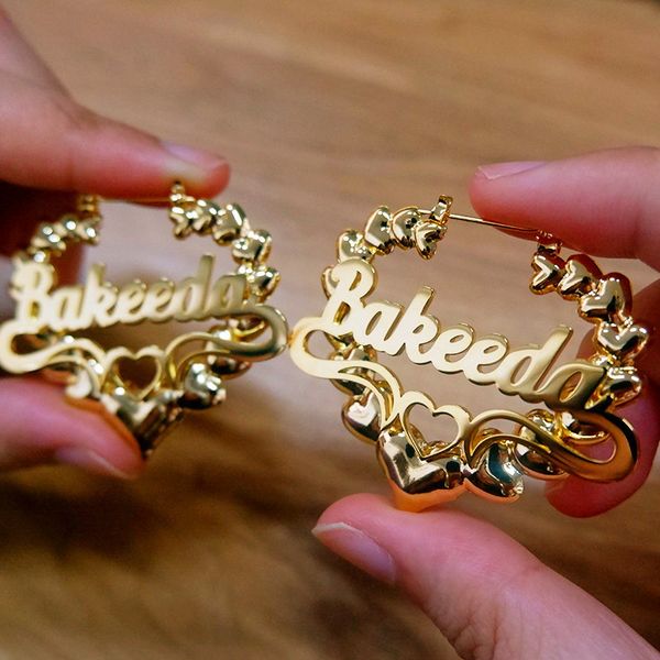 hoop huggie custom bamboo hoop earrings for women girl personalized stainless steel customized heart shape earrings statement jewelry 230814, Golden;silver
hoop huggie custom bamboo hoop earrings for women girl personalized stainless steel customized heart shape earrings statement jewelry 230814, Golden;silver