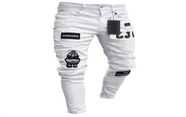 patchwork biker embroidery print jeans 3 styles men stretchy ripped skinny destroyed hole taped slim fit denim scratched high qual3031117, Blue
patchwork biker embroidery print jeans 3 styles men stretchy ripped skinny destroyed hole taped slim fit denim scratched high qual3031117, Blue
