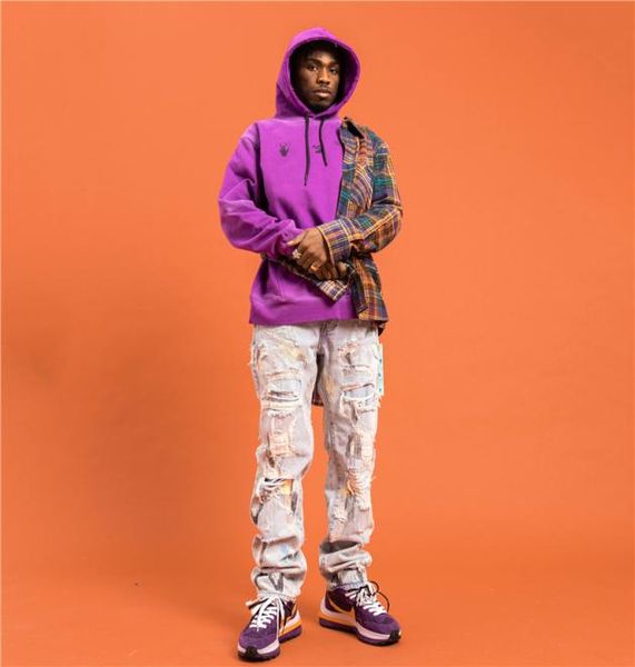 2021 mens jeans tide brand high street europe and the united states english embroidery ripped retro trousers knife cut pants7148010, Blue
2021 mens jeans tide brand high street europe and the united states english embroidery ripped retro trousers knife cut pants7148010, Blue