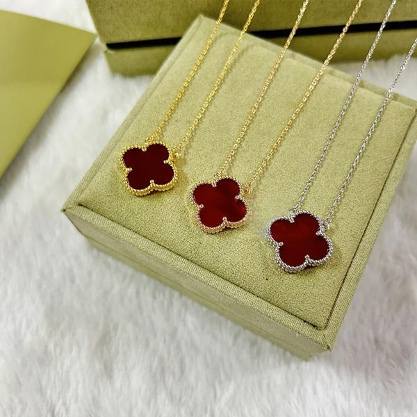 fashion pendant necklaces for women elegant four leaf clover locket necklace highly quality choker chains designer jewelry 18k plated gold g, Silver
fashion pendant necklaces for women elegant four leaf clover locket necklace highly quality choker chains designer jewelry 18k plated gold g, Silver