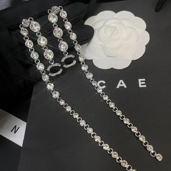 diamond shiny dangle earrings elegant women's love gift chain earrings designer brand jewelry 925 silver new engagement wedding travel
diamond shiny dangle earrings elegant women's love gift chain earrings designer brand jewelry 925 silver new engagement wedding travel