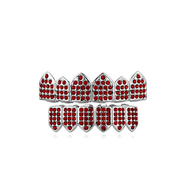 hip hop iced out full red diamond teeth grillz halloween vampire teeth body jewelry, Golden;silver
hip hop iced out full red diamond teeth grillz halloween vampire teeth body jewelry, Golden;silver