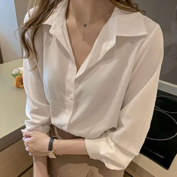 professional white shirt for women hong kong style autumn korean loose design niche draping long sleeved bottom
professional white shirt for women hong kong style autumn korean loose design niche draping long sleeved bottom