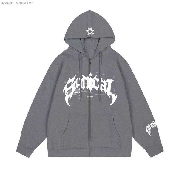 star letter printing hoodie for women men y2k hip hop sweatshirt fashion long sleeve zip-up harajuku punk jacket streetwear, Black;brown
star letter printing hoodie for women men y2k hip hop sweatshirt fashion long sleeve zip-up harajuku punk jacket streetwear, Black;brown