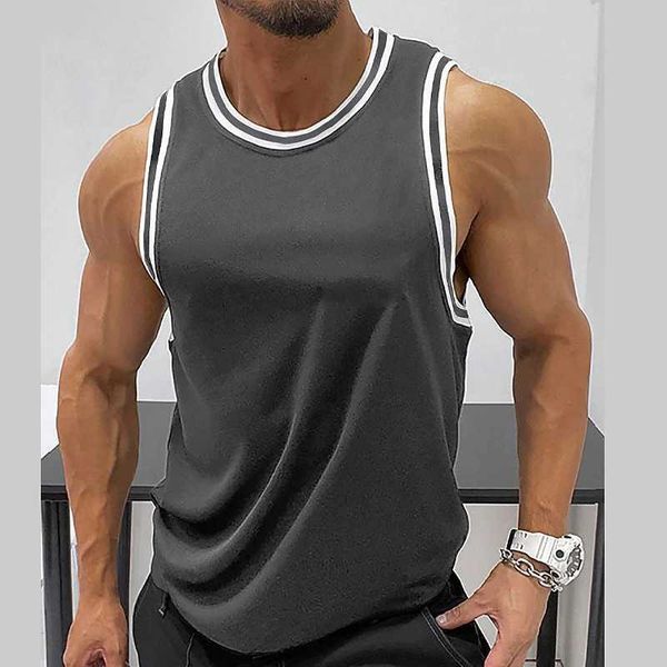 men's t-shirtsleeveless solid ribbed edge round neck daily clothe, White;black
men's t-shirtsleeveless solid ribbed edge round neck daily clothe, White;black