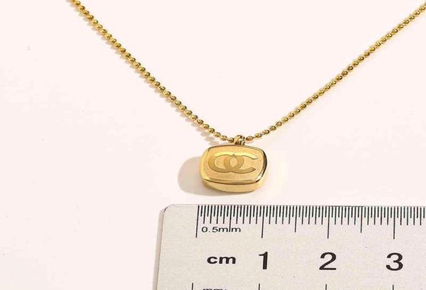 never fading 14k gold plated luxury brand designer pendants necklaces stainless steel double letter choker pendant necklace beads 1457644, Silver
never fading 14k gold plated luxury brand designer pendants necklaces stainless steel double letter choker pendant necklace beads 1457644, Silver