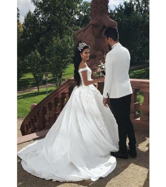 offshoulder ball gown wedding dresses lace appliques capped sleeves cathedral train plus size bridal gowns5666087, White
offshoulder ball gown wedding dresses lace appliques capped sleeves cathedral train plus size bridal gowns5666087, White