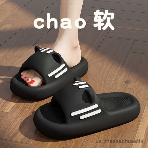 slipper slippers feel like stepping on shit cat' ears shaped bread) anti-skid wear-resistant sandals r230815, Black;grey
slipper slippers feel like stepping on shit cat' ears shaped bread) anti-skid wear-resistant sandals r230815, Black;grey
