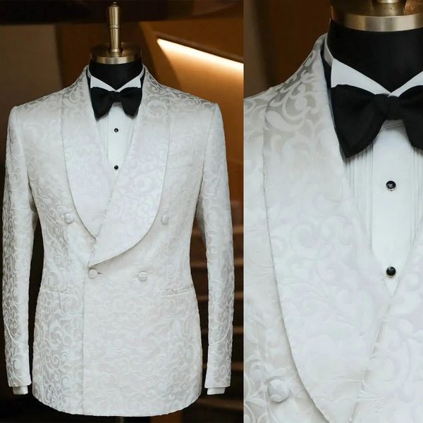white men wedding suits blazer elegant shawl lapel tuxedo floral jacquard groom wear prom evening party costume homme only coat, Black;gray
white men wedding suits blazer elegant shawl lapel tuxedo floral jacquard groom wear prom evening party costume homme only coat, Black;gray