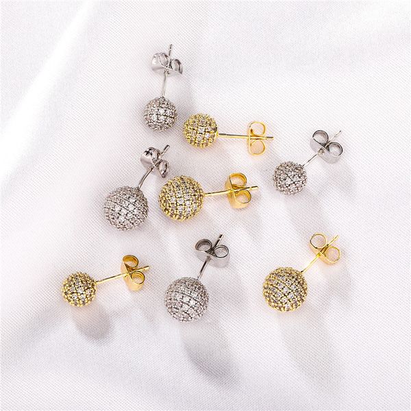 6mm 8mm diamond ball earring gold silver plated iced out earring for women men, Golden;silver
6mm 8mm diamond ball earring gold silver plated iced out earring for women men, Golden;silver