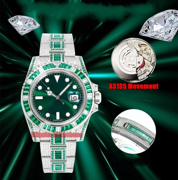 amg factory watches full diamond 40mm 904l a3135 automatic mens watch green dial gypsophila pave diamonds bracelet gents wristwatches, Slivery;brown
amg factory watches full diamond 40mm 904l a3135 automatic mens watch green dial gypsophila pave diamonds bracelet gents wristwatches, Slivery;brown