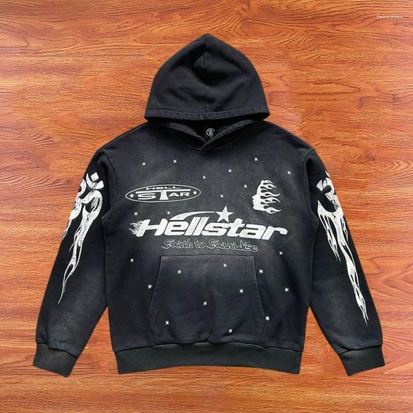 Men' Hoodies 23ss HELLSTAR High Quality Washed Retro Flame Letter Print Hooded Pullover Hip Hop Street Hoody Sweatshirts, 13
Men' Hoodies 23ss HELLSTAR High Quality Washed Retro Flame Letter Print Hooded Pullover Hip Hop Street Hoody Sweatshirts, 13