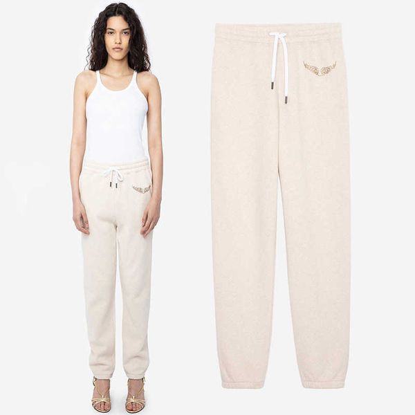 zadig voltaire designer sweatpants 23 zv casual fashion pants small wings diamond mid waist inner fleece elastic waist straight barrel women, Black;white
zadig voltaire designer sweatpants 23 zv casual fashion pants small wings diamond mid waist inner fleece elastic waist straight barrel women, Black;white