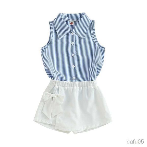 clothing sets girls summer clothing outfit sets fashion kid children sleeveless striped button closure vest with elastic waist tie-up shorts, White
clothing sets girls summer clothing outfit sets fashion kid children sleeveless striped button closure vest with elastic waist tie-up shorts, White
