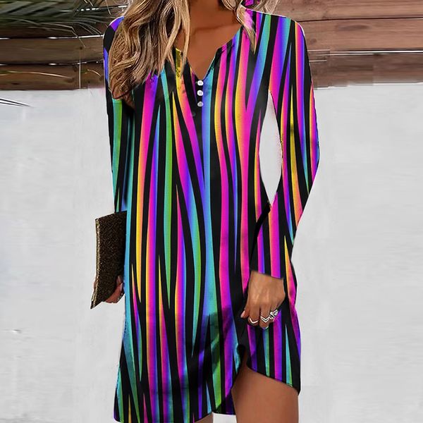 basic casual dresses autumn elegant long sleeve vneck button dress womens clothing casual loose printed pullover fashion party 230815, Black;gray
basic casual dresses autumn elegant long sleeve vneck button dress womens clothing casual loose printed pullover fashion party 230815, Black;gray