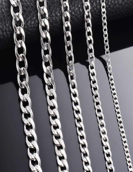 1 piece width 3mm 4 5mm 5mm 6mm 7mm 7 5mm curb cuban link chain necklace for men women basic punk stainless steel chain chokers q07354837, Silver
1 piece width 3mm 4 5mm 5mm 6mm 7mm 7 5mm curb cuban link chain necklace for men women basic punk stainless steel chain chokers q07354837, Silver