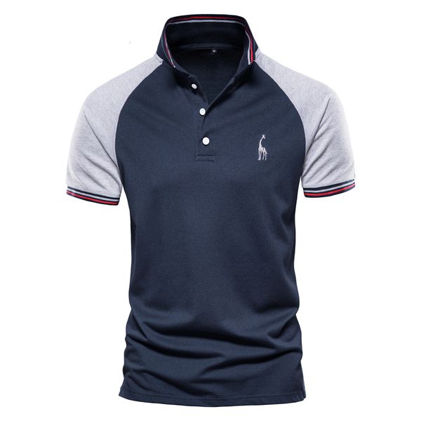 mens polos aiopeson brand quality polo solid color patchwork shirts for men casual giraffe embroidery clothing 230815, White;black
mens polos aiopeson brand quality polo solid color patchwork shirts for men casual giraffe embroidery clothing 230815, White;black