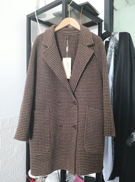 women's wool coat blend trench coats mid length designer winter jacket ladies plus size down coat casual coat double-sided woolen retro, Tan;black
women's wool coat blend trench coats mid length designer winter jacket ladies plus size down coat casual coat double-sided woolen retro, Tan;black