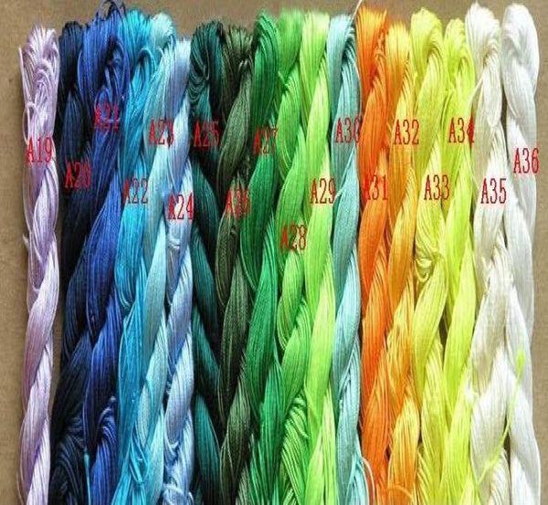 250m270yds 1mm multicolor beading polyester cord beaded bracelet braided rope4400830, White;red 
250m270yds 1mm multicolor beading polyester cord beaded bracelet braided rope4400830, White;red