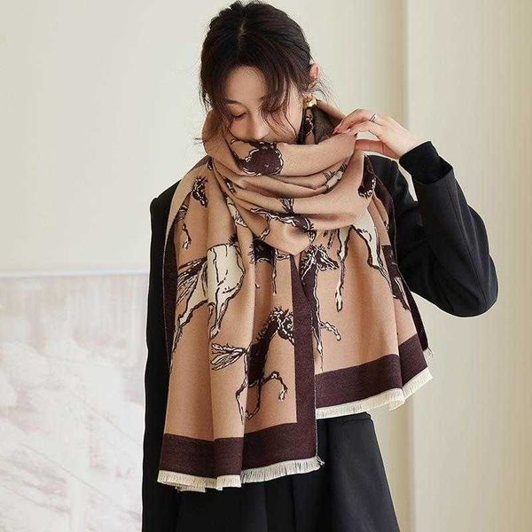 thick scarves animal women print winter cashmere scarf warm shawls wraps female designer horse pashmina blanket cape 751q, Blue;gray
thick scarves animal women print winter cashmere scarf warm shawls wraps female designer horse pashmina blanket cape 751q, Blue;gray