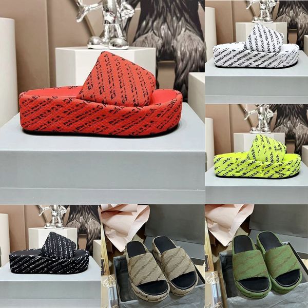 designer womens sandals slippers thick soles high fashion canvas leather foam high heels 35-42, Black
designer womens sandals slippers thick soles high fashion canvas leather foam high heels 35-42, Black