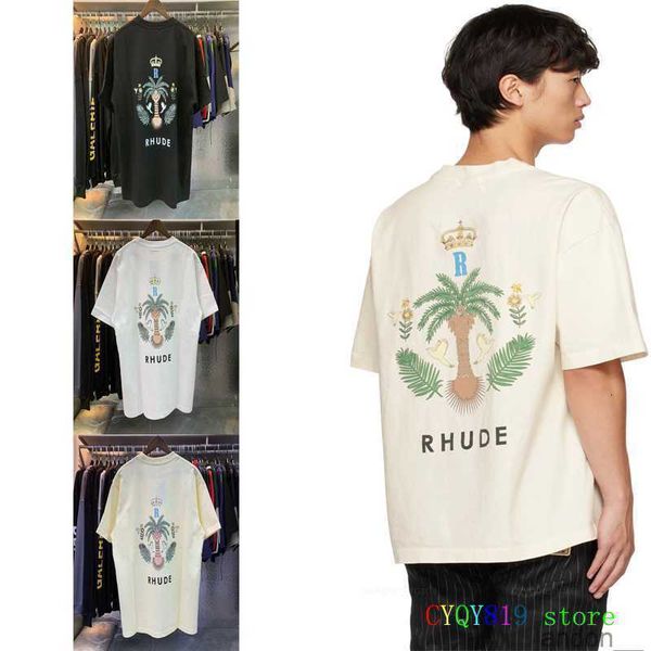 2023 rhude las palmas coconut crown print t-shirt men women t shirt short sleeve oversized, White;black
2023 rhude las palmas coconut crown print t-shirt men women t shirt short sleeve oversized, White;black