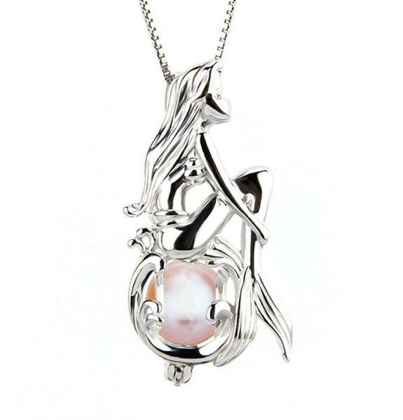 unique design mermaid imitation pearl cage pendant necklace beautiful women female jewelry collier femme5441982, Silver
unique design mermaid imitation pearl cage pendant necklace beautiful women female jewelry collier femme5441982, Silver
